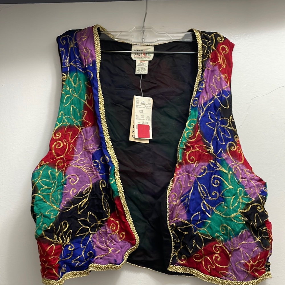 Colorful vintage vest